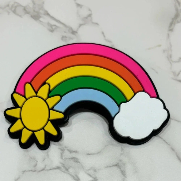 Other - Bag Charm Oversized Rainbow